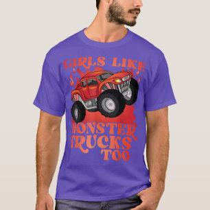 Camiseta Meninas Como Caminhões Monstros Também 716