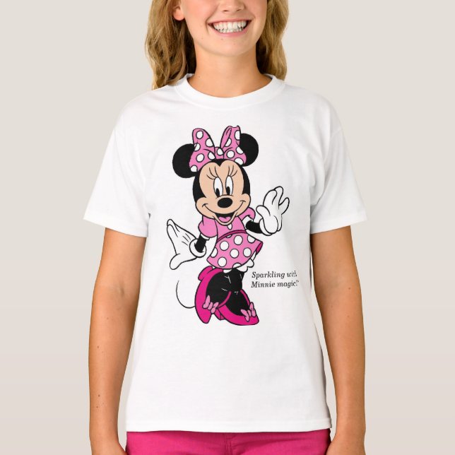 Camiseta meninas da Minnie mouse (Frente)