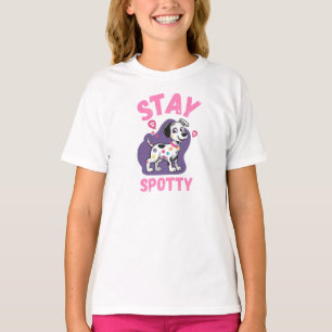Camiseta Meninas Dalmata Cartoon Fofo Fique Mancha
