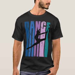 Camiseta Meninas Dançam Cores de Dança - Treinador Retro