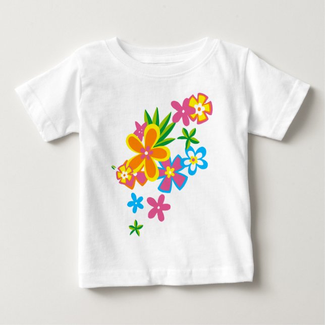 Camiseta Meninas das Flores Havaianas do Hula Celestial (Frente)
