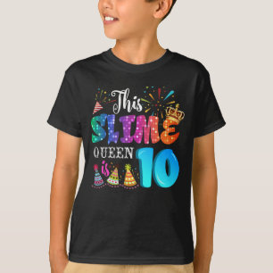 Camiseta Meninas de 10 anos de idade de 10 anos Rainha de l