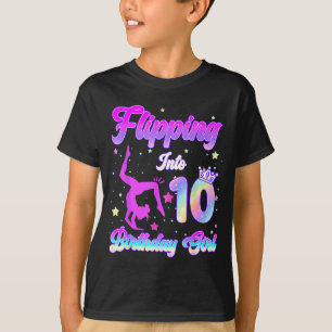 Camiseta Meninas de 10 anos de idade fazendo ginástica de a