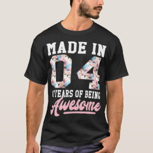 Camiseta Meninas De 17 Anos Presentes Para O 17.º Nascer D