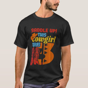 Camiseta Meninas De 3 Anos De Festa de aniversário Esta Gar