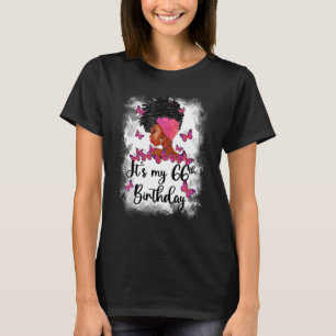 Camiseta Meninas de 66 anos adolescente É o meu 66