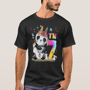 Camiseta Meninas de 7 anos adolescentes Bonitas Panda 7 Bir