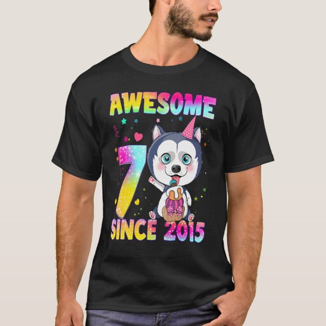 Camiseta Meninas de 7 anos adolescentes Rouco-doce 7 (Frente)