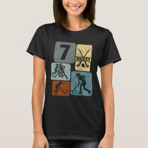 Camiseta Meninas de 7 anos de idade fazendo hóquei de campo