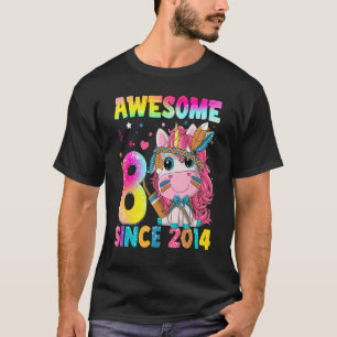 Camiseta Meninas de 8 anos adolescentes lindas Unicorn Boho
