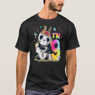 Camiseta Meninas de 9 anos adolescentes bonitinhos Panda 9º