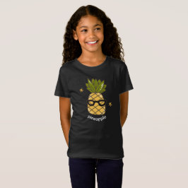 Camiseta Meninas de abacaxi tropicais de verão