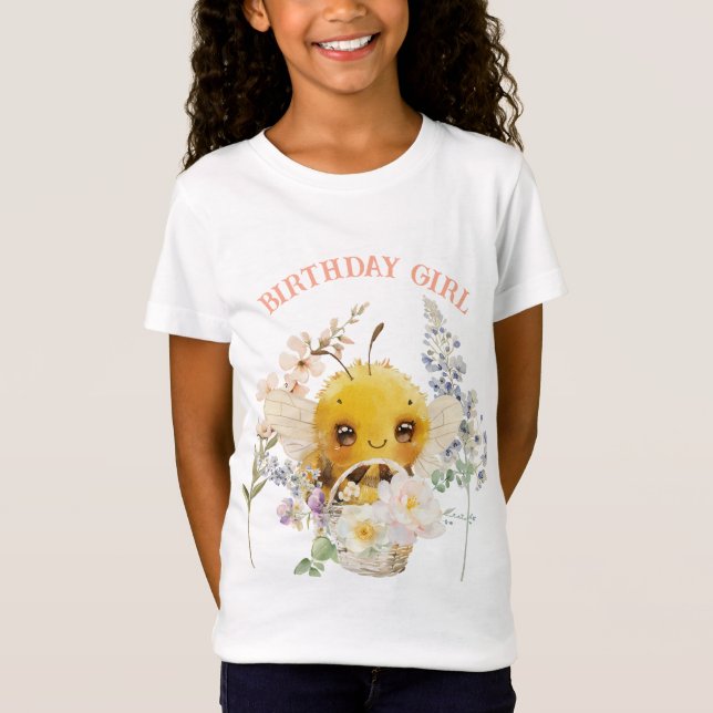 Camiseta Meninas de abelhas adoráveis (Frente)