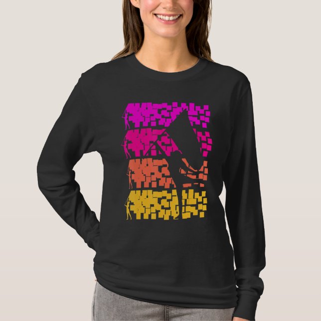 Camiseta Meninas de adolescentes de Guarda colorida (Frente)