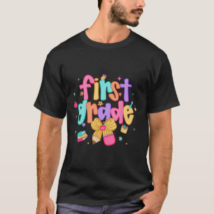 Camiseta Meninas de Arco Coquete Préppy de Volta às Aulas 1
