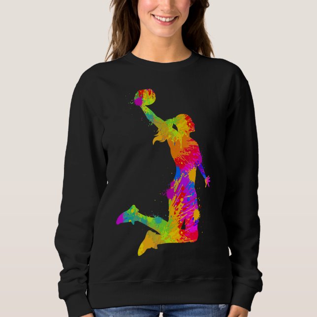 Camiseta Meninas de basquete (Frente)