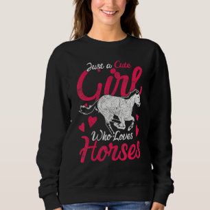 Camiseta Meninas de Cavalo Animal Mulheres Equestres Cavala
