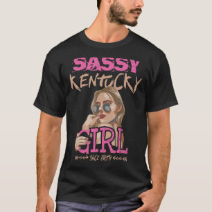 Camiseta Meninas de Ensino Bonito Fizeram Sassy Kentucky Gi