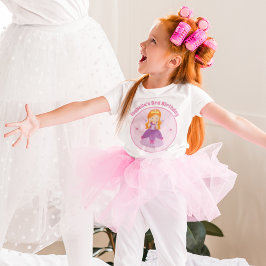 Camiseta Meninas de Festa de aniversário Personalizadas da 