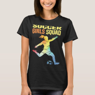 Camiseta Meninas De Futebol Filhos De Esquadrão E Mulheres