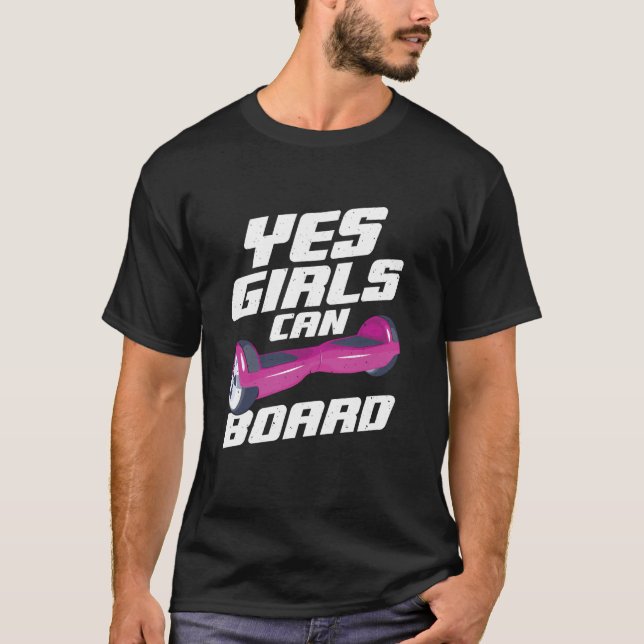 Camiseta Meninas de Hoverboard Amante de Hoverboard Sc (Frente)