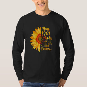 Camiseta Meninas De Maio 1961 61ruas De Aniversário De 61 A