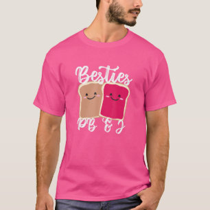 Camiseta Meninas De Manteiga De Amendoim Besties Cuta Pb&j 