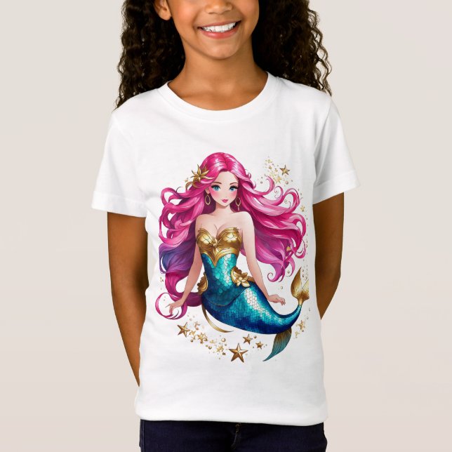 Camiseta Meninas de Mermaid (Frente)