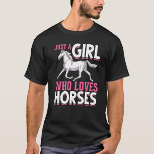 Camiseta Meninas de Montaria Equestre Cavaleiro de Cavalos