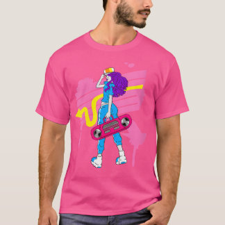 Camiseta Meninas de salto de salto de salada de salada de s