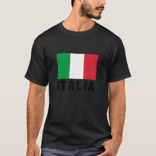 Camiseta Meninas de uso masculino Vintage Itália Bandeira G