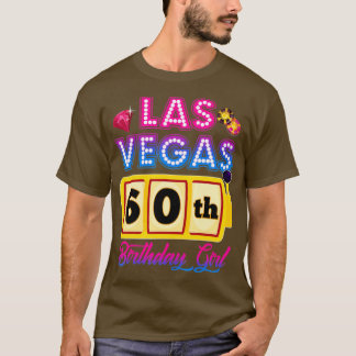 Camiseta Meninas de Vegas de 60 anos viajaram em Vegas 60º 