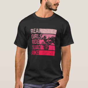 Camiseta Meninas de verdade andam de bicicleta quádrupla AT