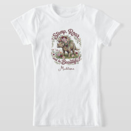 Camiseta Meninas Dinossauro