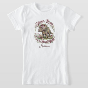 Camiseta Meninas Dinossauro