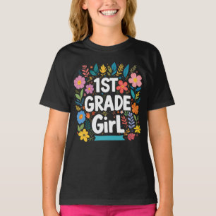 Camiseta Meninas Do 1º Ano Da rua De Volta À Escola