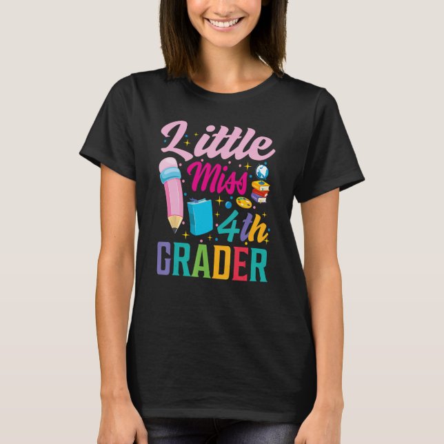 Camiseta Meninas do 4º ano do Grader 1rua de volta a (Frente)
