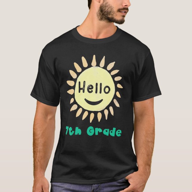 Camiseta Meninas do 7 Grau Alô Professora do 7º Grau T (Frente)