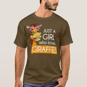 Camiseta Meninas do Amante de os animais de Zoológico Engra