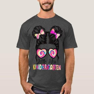 Camiseta Meninas do jardim de infância no primeiro dia de a