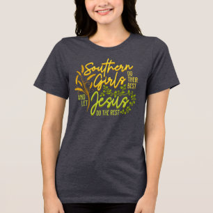 Camiseta Meninas do Sul Deixam Jesus Fazer o Resto (Gray)