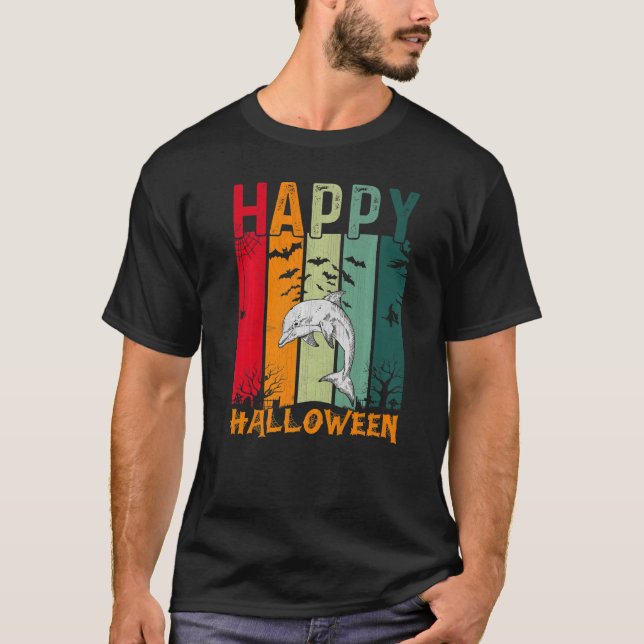 Camiseta Meninas Dolphin Boys Retro Style Janto de Hallowee (Frente)