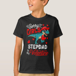 Camiseta Meninas Engraçadas Piada Stepdad É Meu Namorados T