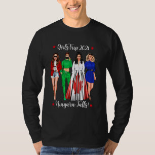 Camiseta Meninas Engraçadas Trip Niagara Cai Férias Mulher