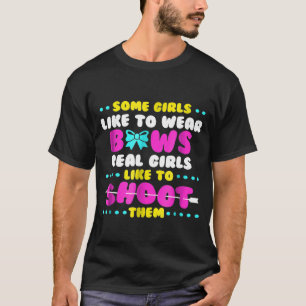 Camiseta Meninas Engraçadas Vestem Arcos Realmente Lutam Ar