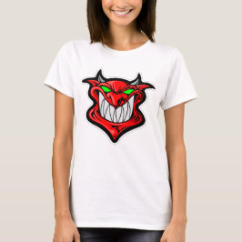 Camiseta Meninas Engraçado Feriado Novelty DEMON SMILE