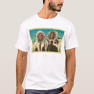 Camiseta Meninas Eskimo nativas em AlaskaState