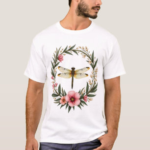 Camiseta Meninas Estéticas Florais Cottagecore Fofas Libélu