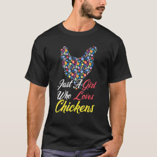 Camiseta Meninas Fazendeiras de Animais Aves Apenas Uma Men