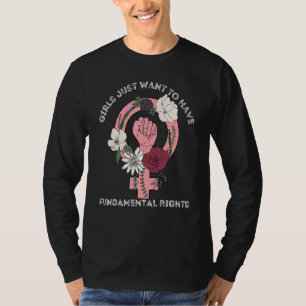 Camiseta Meninas Feministas Querem Ter Direitos Humanos Fun